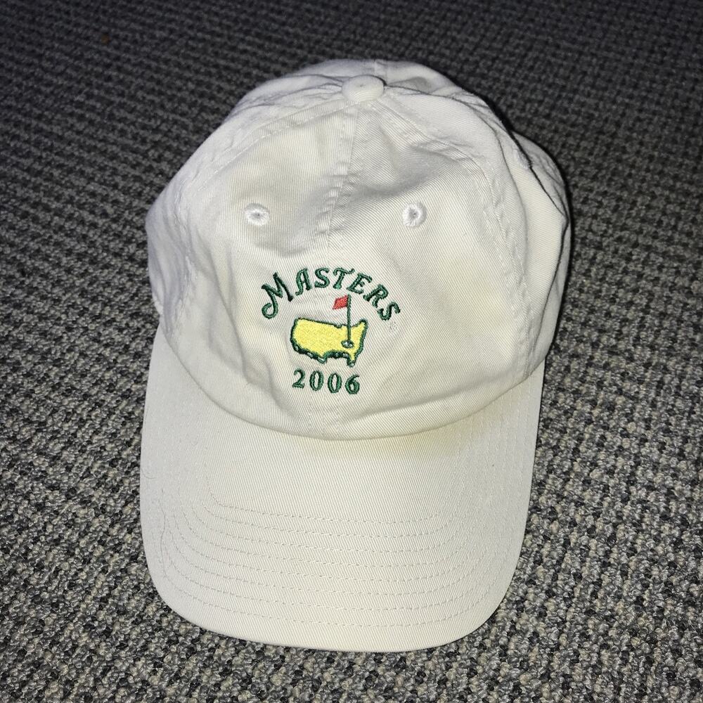 Masters 2006 Adjustable‎ Cap Canvas Ivory OSFA